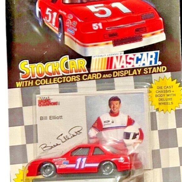 DIE CAST 1991 Racing Champions NASCAR Elliott 11 Bodine 15 Rudd 5 Card Stand LOT - Picture 3 of 6